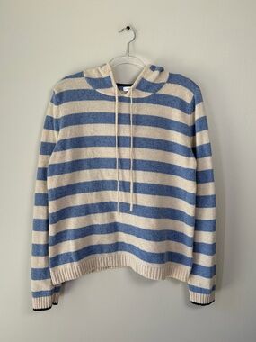 Tabitha Webb Striped Wool Blend Hoodie